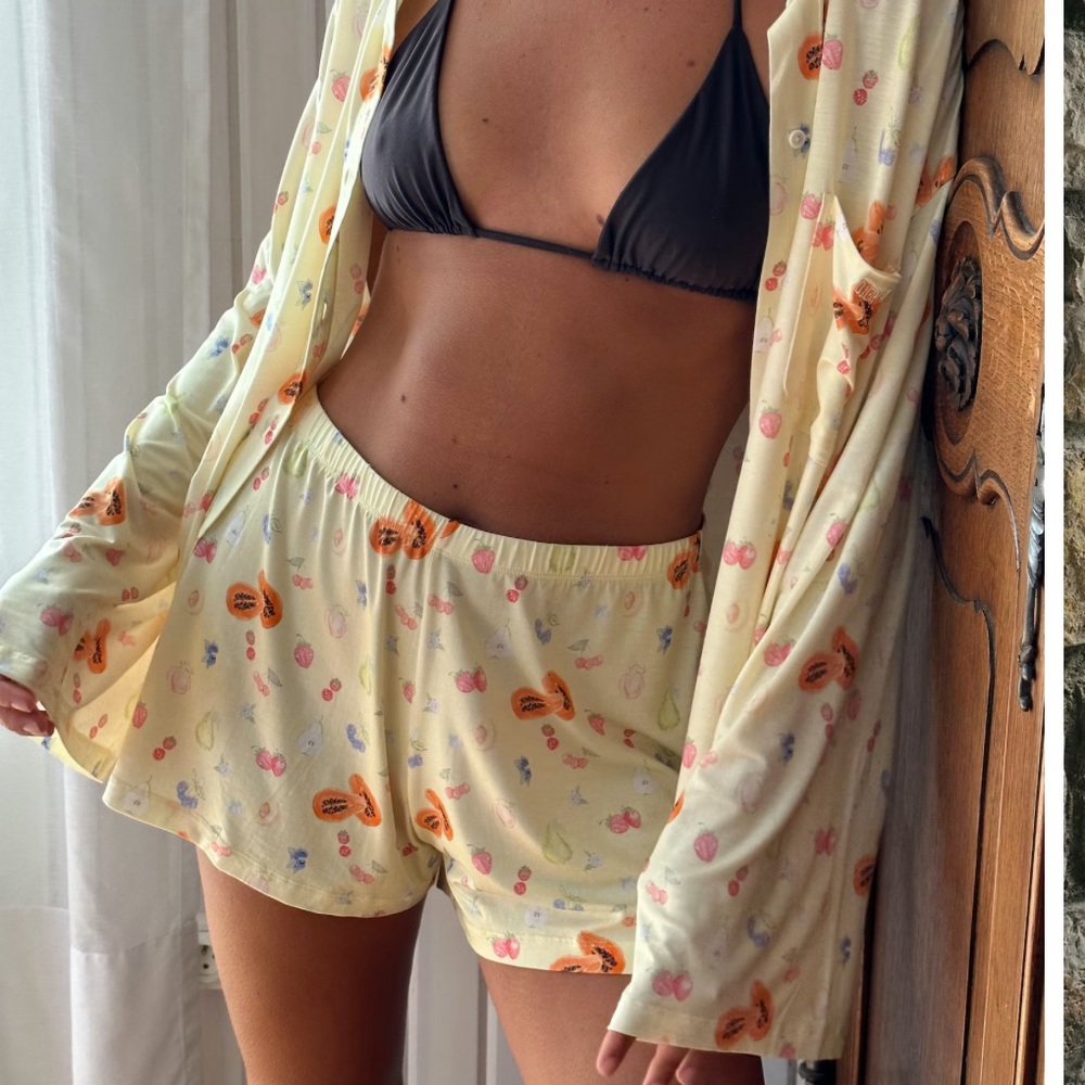 Djerf Avenue Go Slow Shorts Fruit